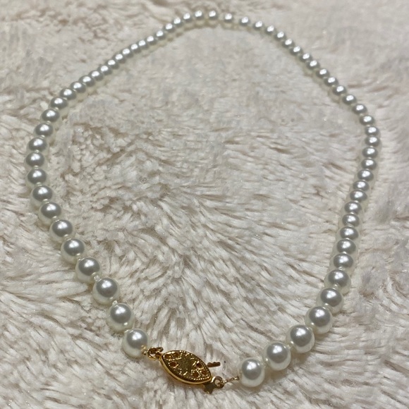 Luxor Jewelry Genuine Mallorca Pearl Necklace With Gold Clasp Poshmark